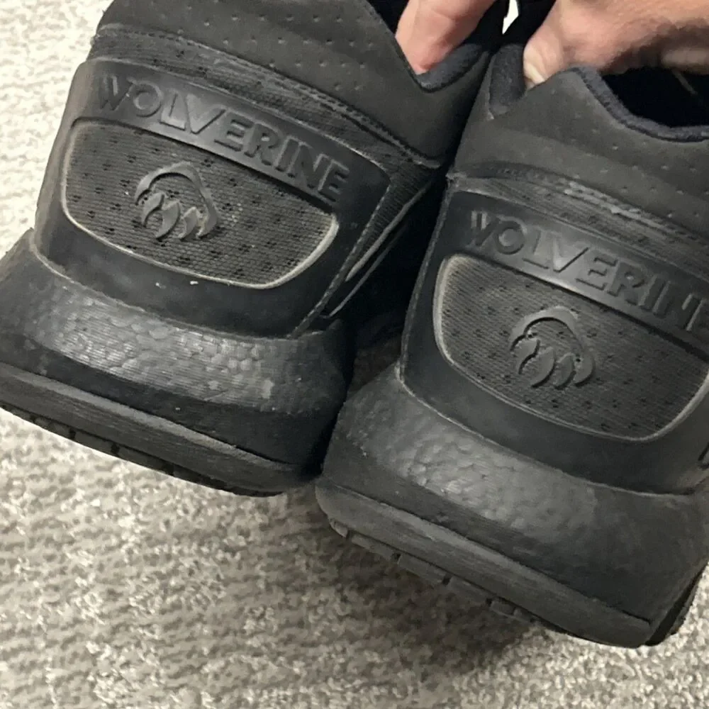 Wolverine Shoes Mens 12 W211017 Rev Vent DuraShocks Composite Toe Black